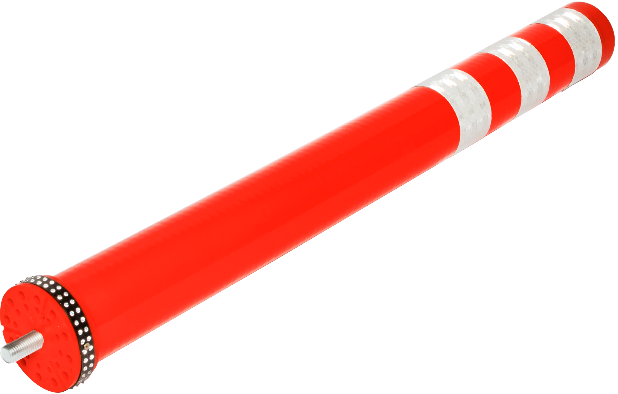 Flexibele paal Smartpath PU d.80xH:800mm red met refl.folie 