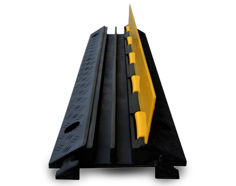 Kabeldrempel in rubber met PVC deksel - 1000/250/45mm