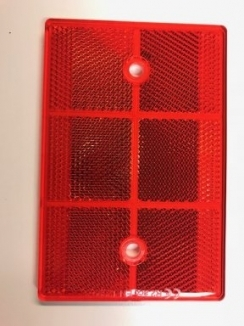 Reflector rood      80 x 120 mm