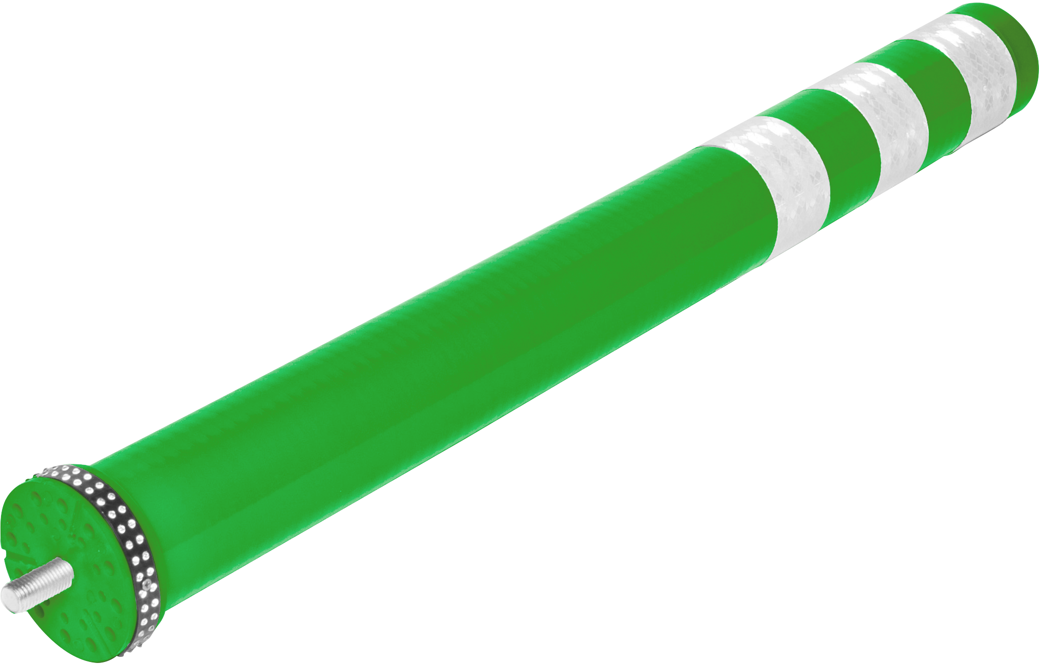 Flexibele paal Smartpath PU d.80xH:800mm groen met refl.foli