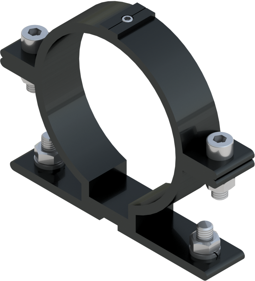 Beugel SB250 diameter 89 mm - grijs RAL 7043
