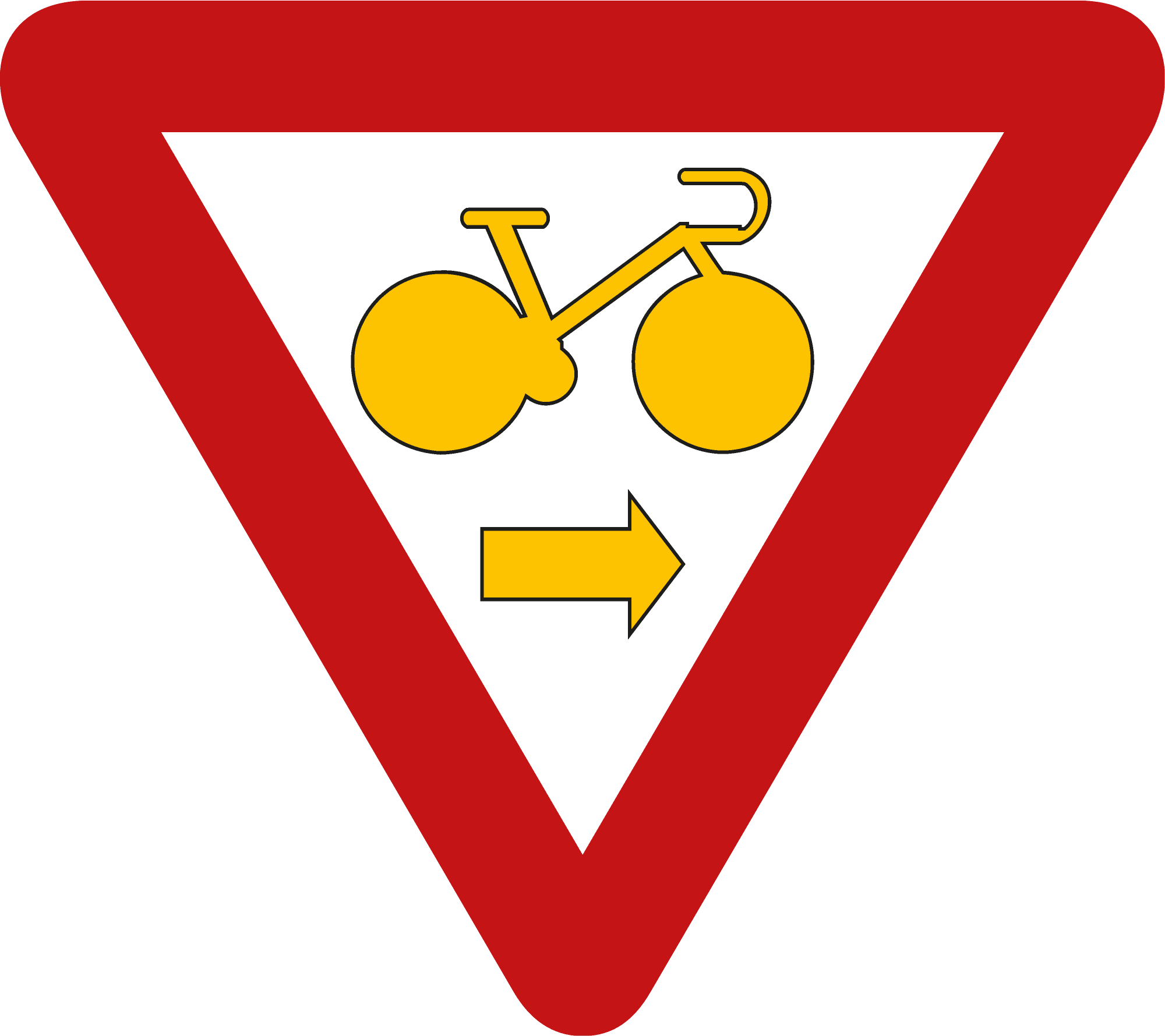 Signface - B22 - klasse  I - zijde 400 mm