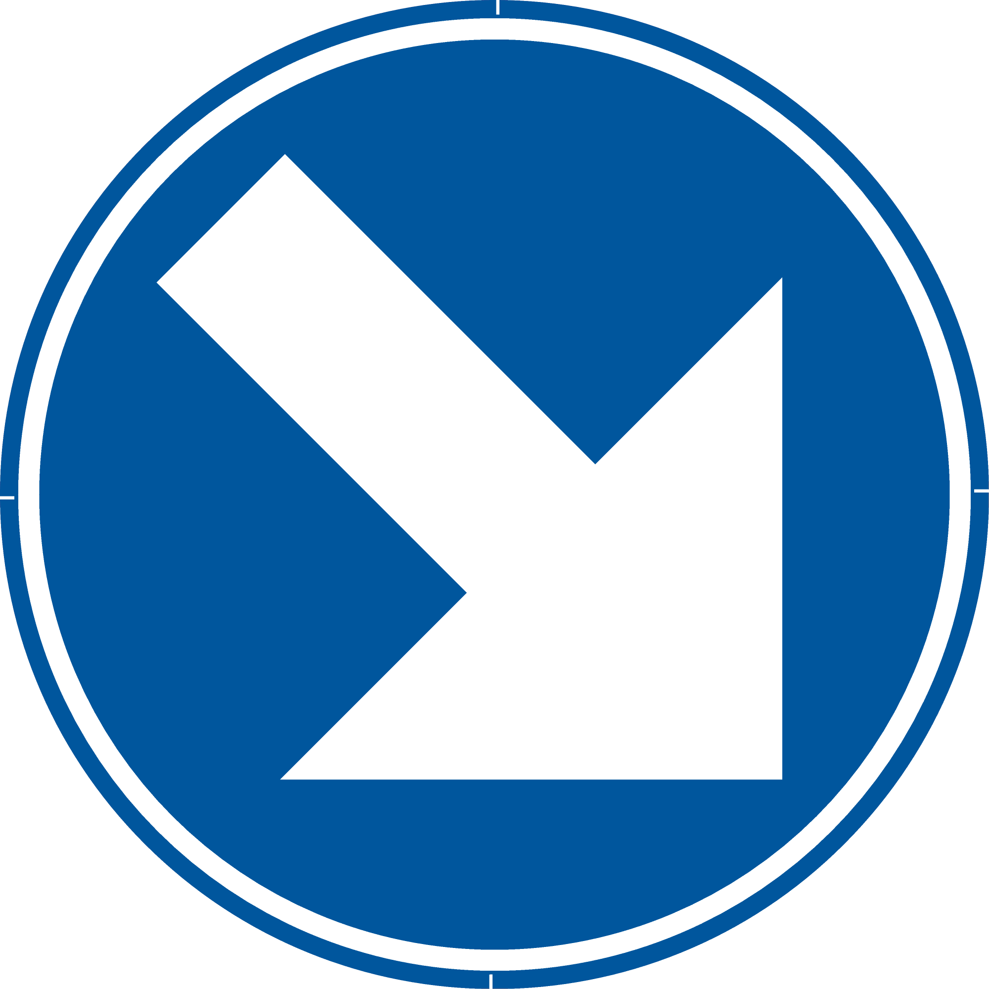 Signface - D1d - klasse  I - Ø 400 mm